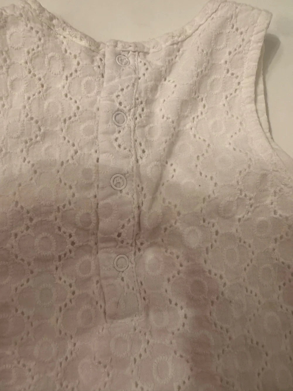 Cat & Jack White Eyelet Ruffle Dress